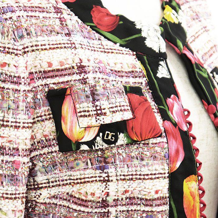 Dolce & Gabbana Dolce & Gabbana Dolce&Gabbana Floral Tweed Jacket Textile Outerwear DUTY FREE for USA Size ONE SIZE - 11 Thumbnail