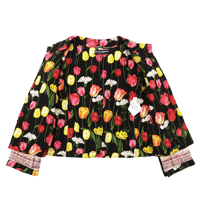 Dolce & Gabbana Dolce & Gabbana Dolce&Gabbana Floral Tweed Jacket Textile Outerwear DUTY FREE for USA Size ONE SIZE - 9 Thumbnail