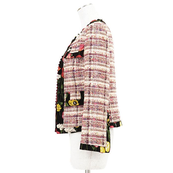 Dolce & Gabbana Dolce & Gabbana Dolce&Gabbana Floral Tweed Jacket Textile Outerwear DUTY FREE for USA Size ONE SIZE - 5 Thumbnail