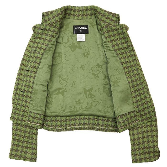 Chanel Chanel Chanel Tweed Houndstooth Jacket Textile Outerwear P32181 DUTY FREE for USA Size ONE SIZE - 8 Thumbnail
