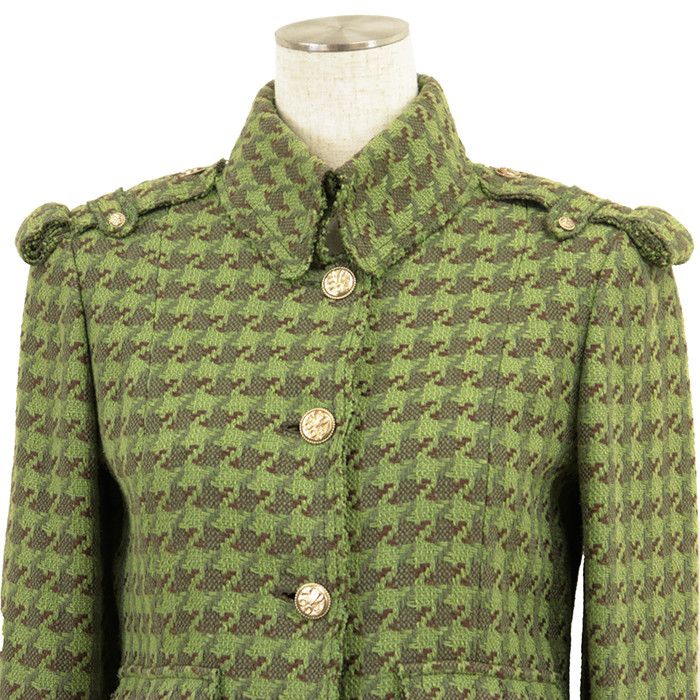 Chanel Chanel Chanel Tweed Houndstooth Jacket Textile Outerwear P32181 DUTY FREE for USA Size ONE SIZE - 2 Thumbnail