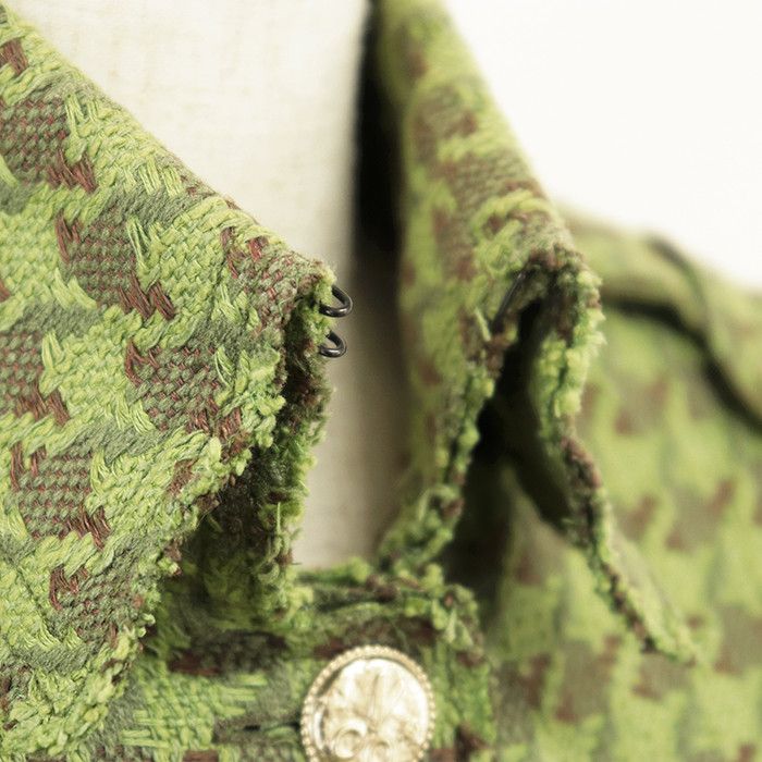 Chanel Chanel Chanel Tweed Houndstooth Jacket Textile Outerwear P32181 DUTY FREE for USA Size ONE SIZE - 11 Thumbnail