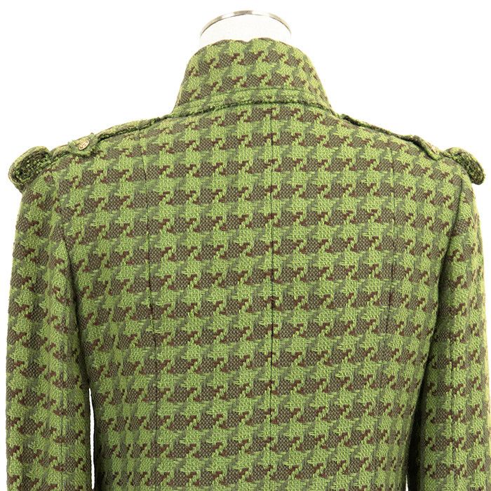 Chanel Chanel Chanel Tweed Houndstooth Jacket Textile Outerwear P32181 DUTY FREE for USA Size ONE SIZE - 14 Thumbnail
