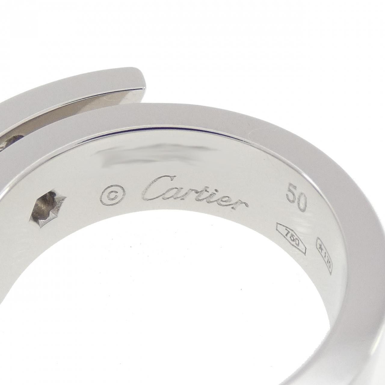 Cartier Cartier Cartier Anniversary 750 White Gold Diamond Ring Size 10 Precious Metal Ring DUTY FREE for USA Size ONE SIZE - 4 Thumbnail