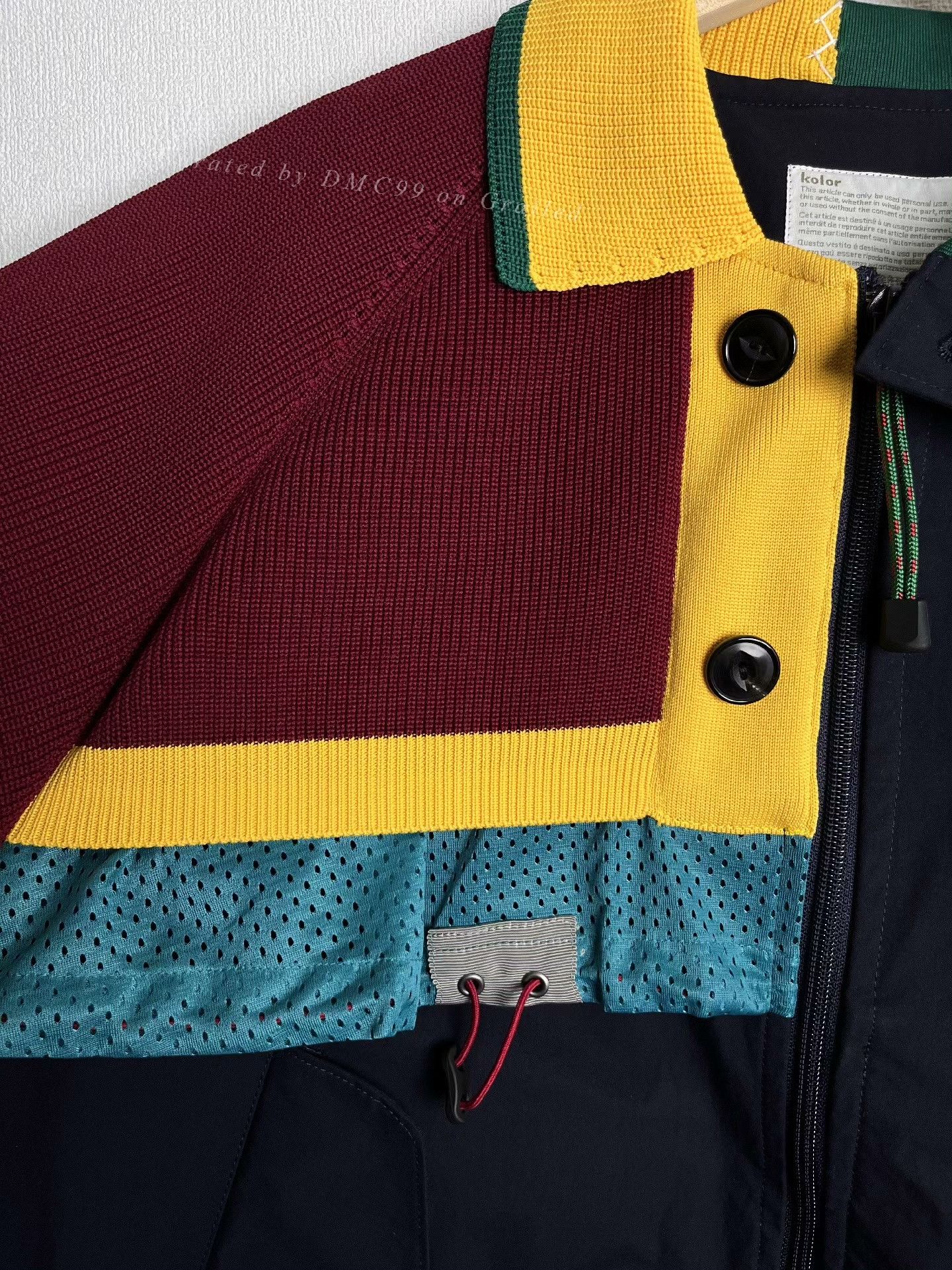 Kolor KOLOR Multi-Color Spliced Deconstructed Jacket Size US S / EU 44-46 / 1 - 3 Thumbnail