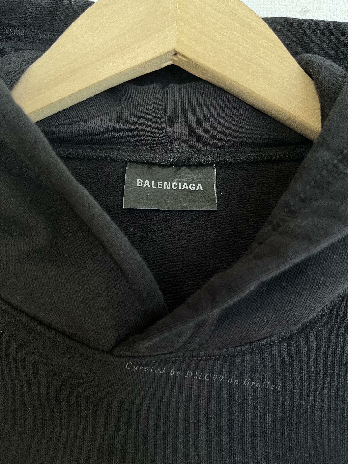 Balenciaga Balenciaga 23AW Solid Logo Oversized Unisex Hoodie Size US M / EU 48-50 / 2 - 3 Thumbnail