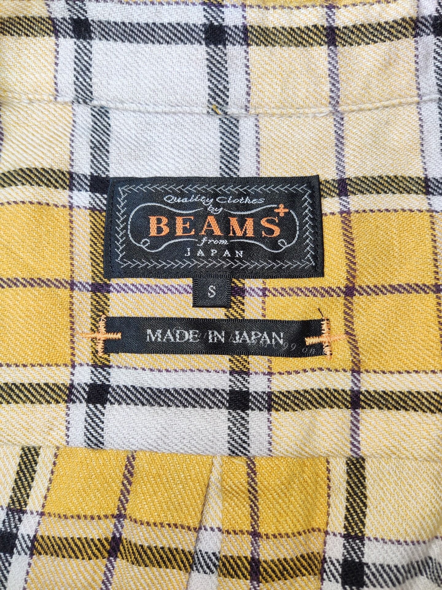 Beams Plus Beams Plus Yellow Plaid Cotton Shirt Size US S / EU 44-46 / 1 - 2 Thumbnail