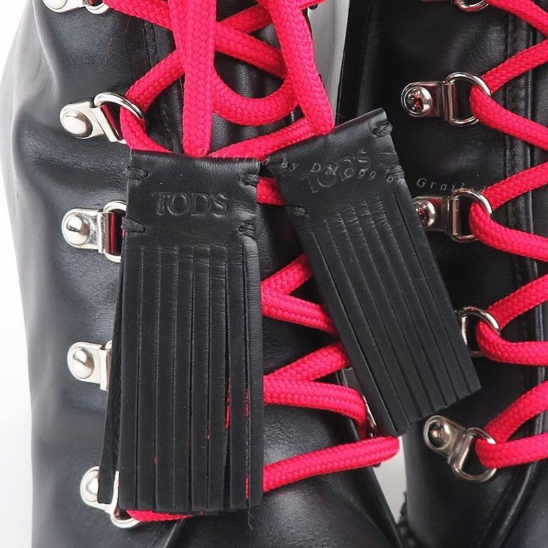 Tod's Tod's Women's Red Lace High Heels Size US 5 / IT 35 - 6 Thumbnail