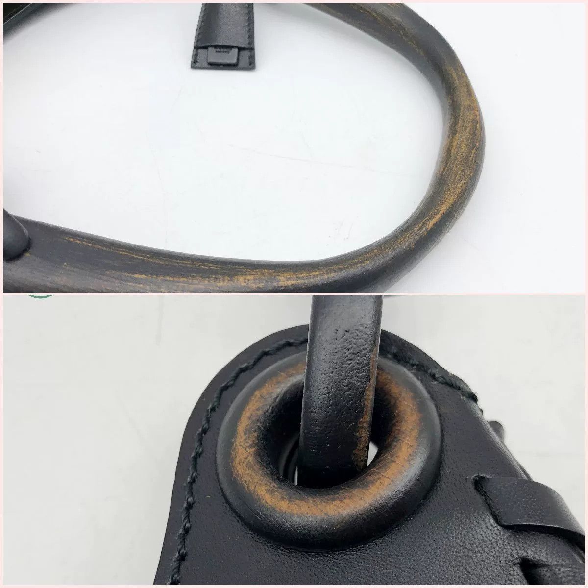 Gucci Gucci Vintage Black Wooden Handle Handbag Size ONE SIZE - 5 Thumbnail