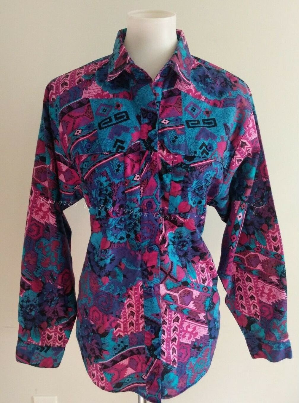 Wrangler Wrangler Vintage Navajo Print Shirt Size L / US 10 / IT 46 - 2 Thumbnail