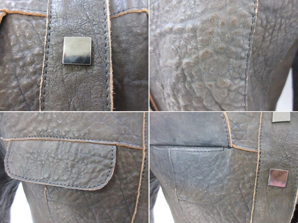 Vintage By HomeoStayle Handcrafted Short Leather Jacket Size S / US 4 / IT 40 - 6 Thumbnail