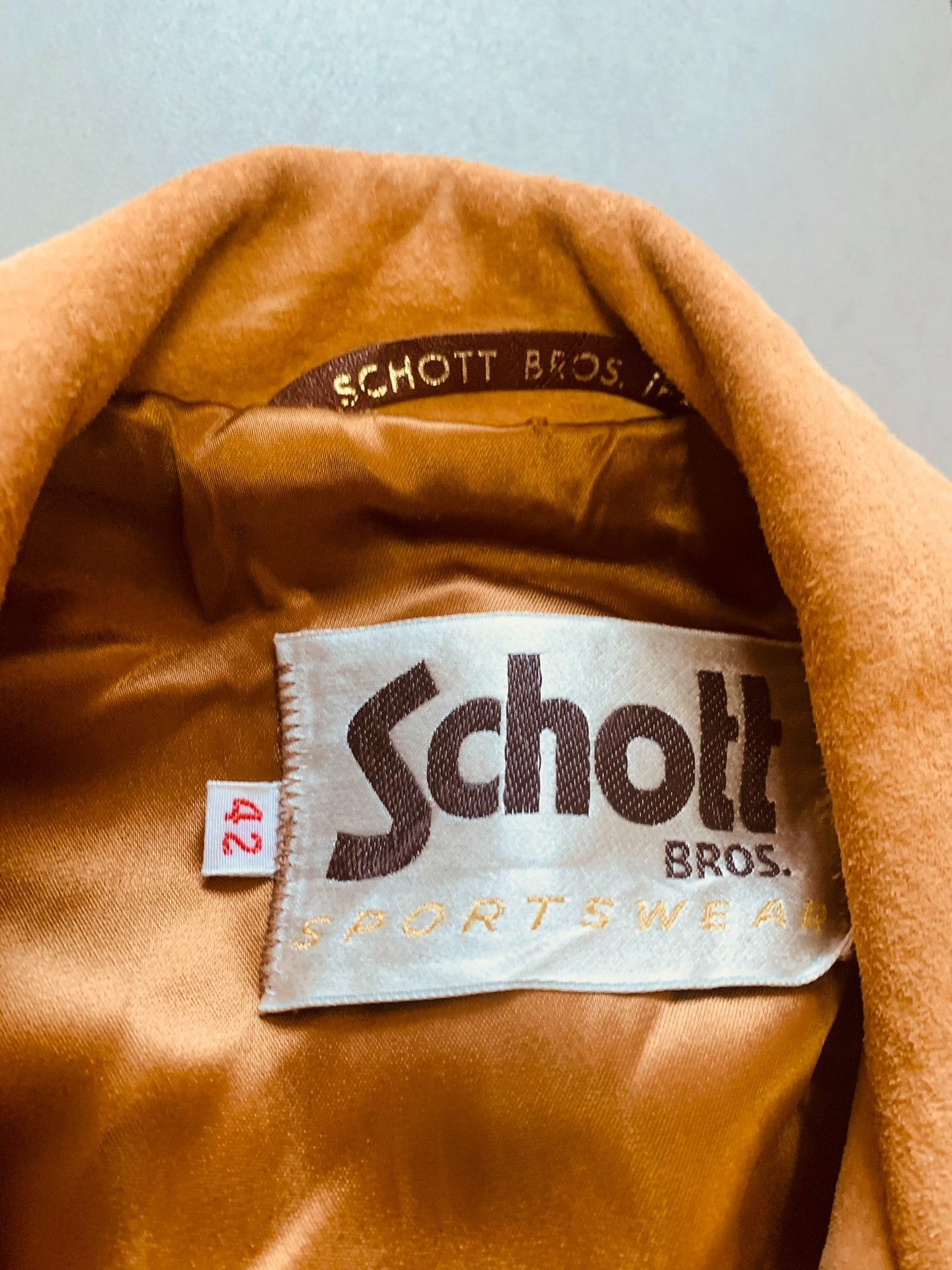 Schott Schott Out-of-Print Retro Leather Jacket Size US XS / EU 42 / 0 - 3 Thumbnail
