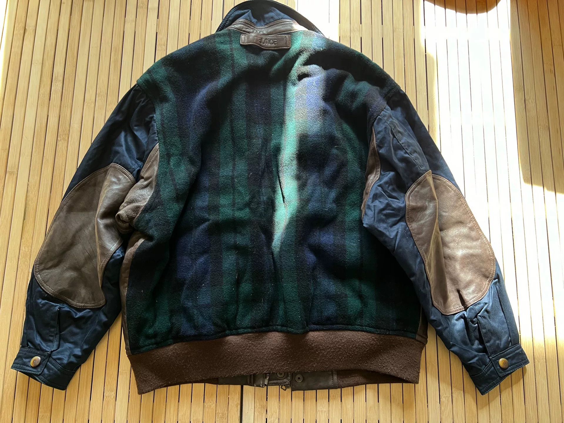 Vintage Vintage Nautica Leather Patchwork Jacket Size US M / EU 48-50 / 2 - 2 Thumbnail