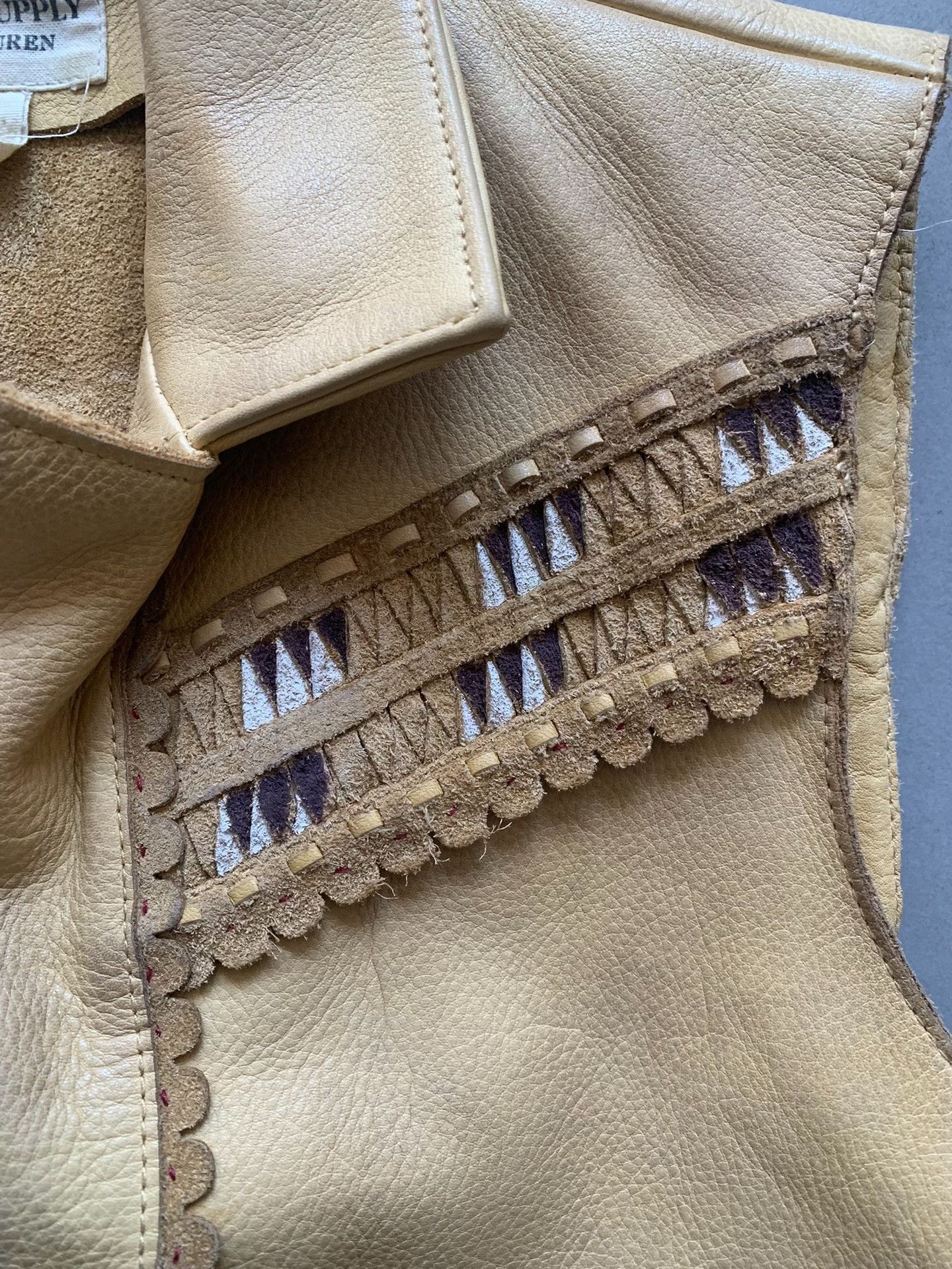 Denim & Supply Ralph Lauren RALPH LAUREN DENIM & SUPPLY Vintage Leather Vest Size XS / US 0-2 / IT 36-38 - 4 Thumbnail