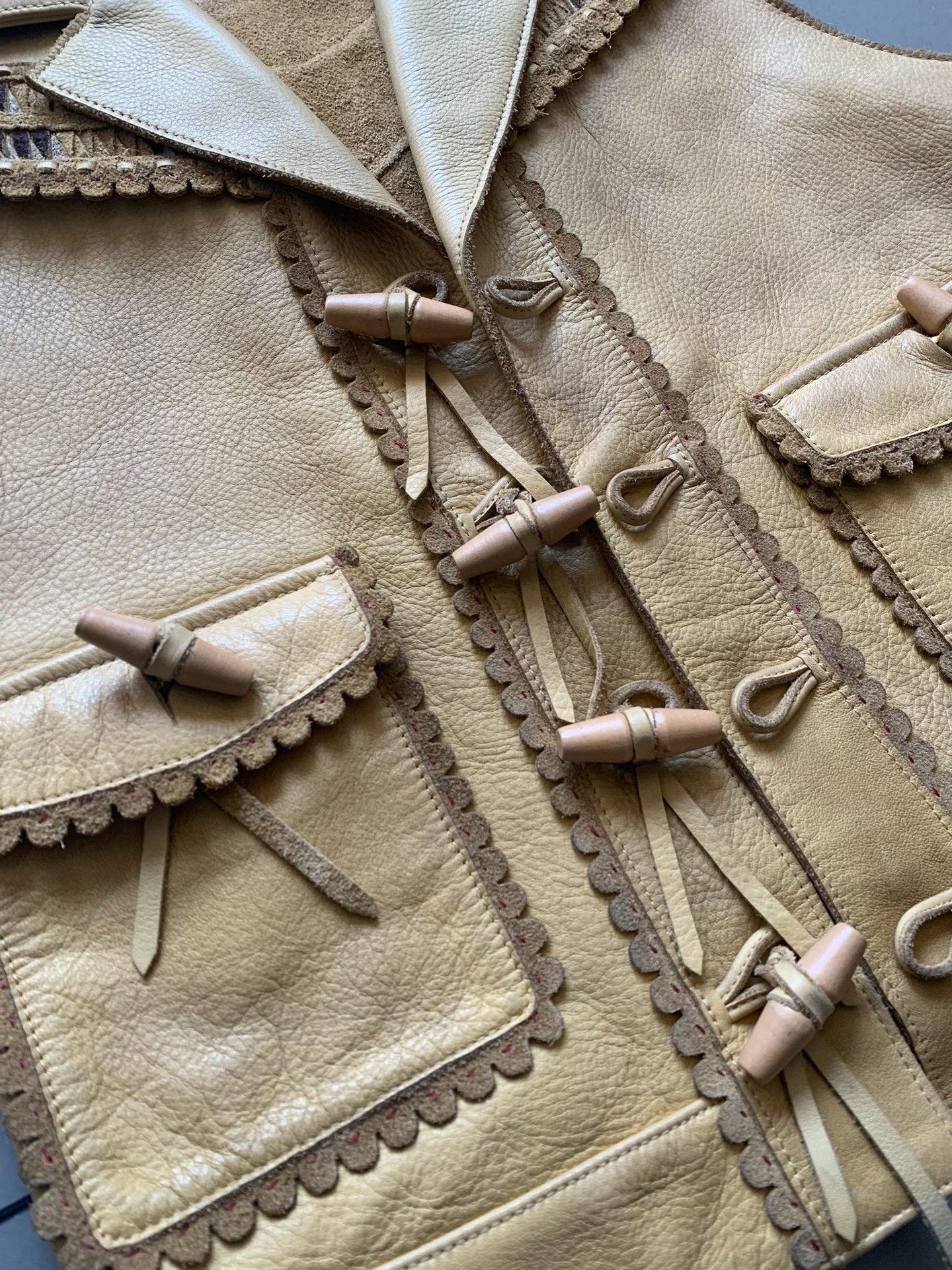 Denim & Supply Ralph Lauren RALPH LAUREN DENIM & SUPPLY Vintage Leather Vest Size XS / US 0-2 / IT 36-38 - 2 Thumbnail