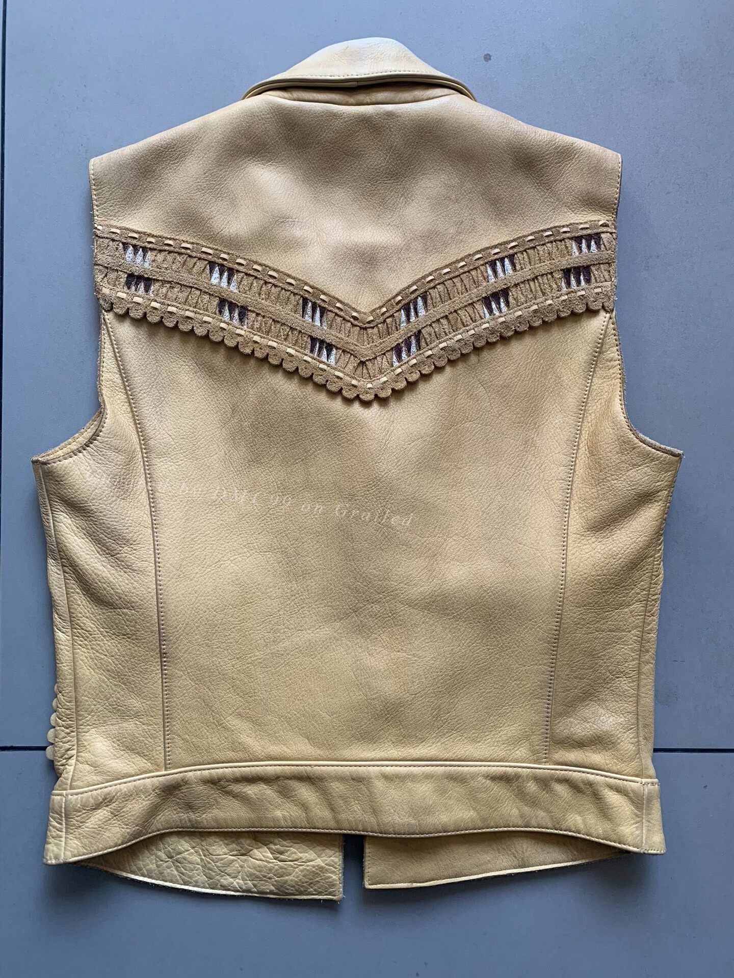 Denim & Supply Ralph Lauren RALPH LAUREN DENIM & SUPPLY Vintage Leather Vest Size XS / US 0-2 / IT 36-38 - 6 Thumbnail