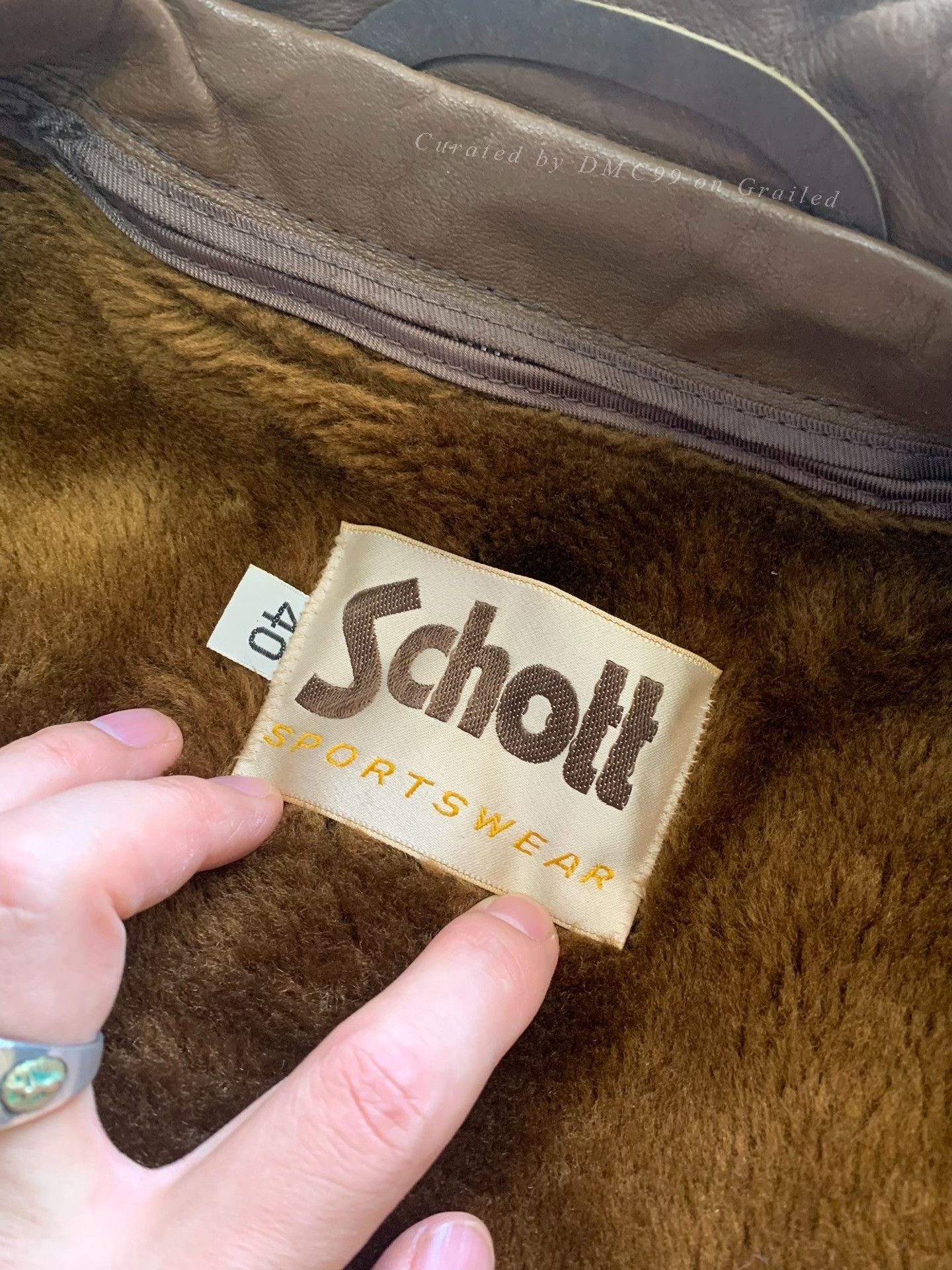 Vintage Vintage Schott Rare Leather Jacket Size US XXS / EU 40 - 5 Thumbnail