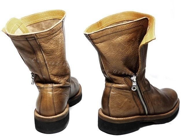 Maison MIHARA YASUHIRO Mihara Yasuhiro Brown Men's High-Top Rollable Boots Size US 9 / EU 42 - 4 Thumbnail