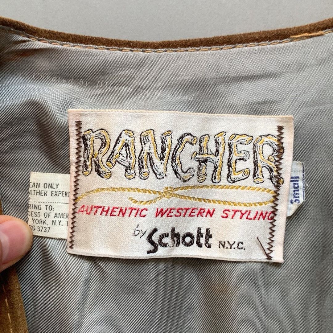 Schott Schott Vintage Western Suede Vest Size US S / EU 44-46 / 1 - 2 Thumbnail