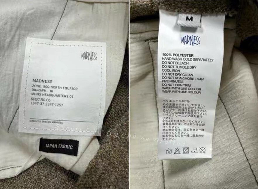 Madness MADNESS Japanese Fabric Trousers Size US 33 - 8 Thumbnail