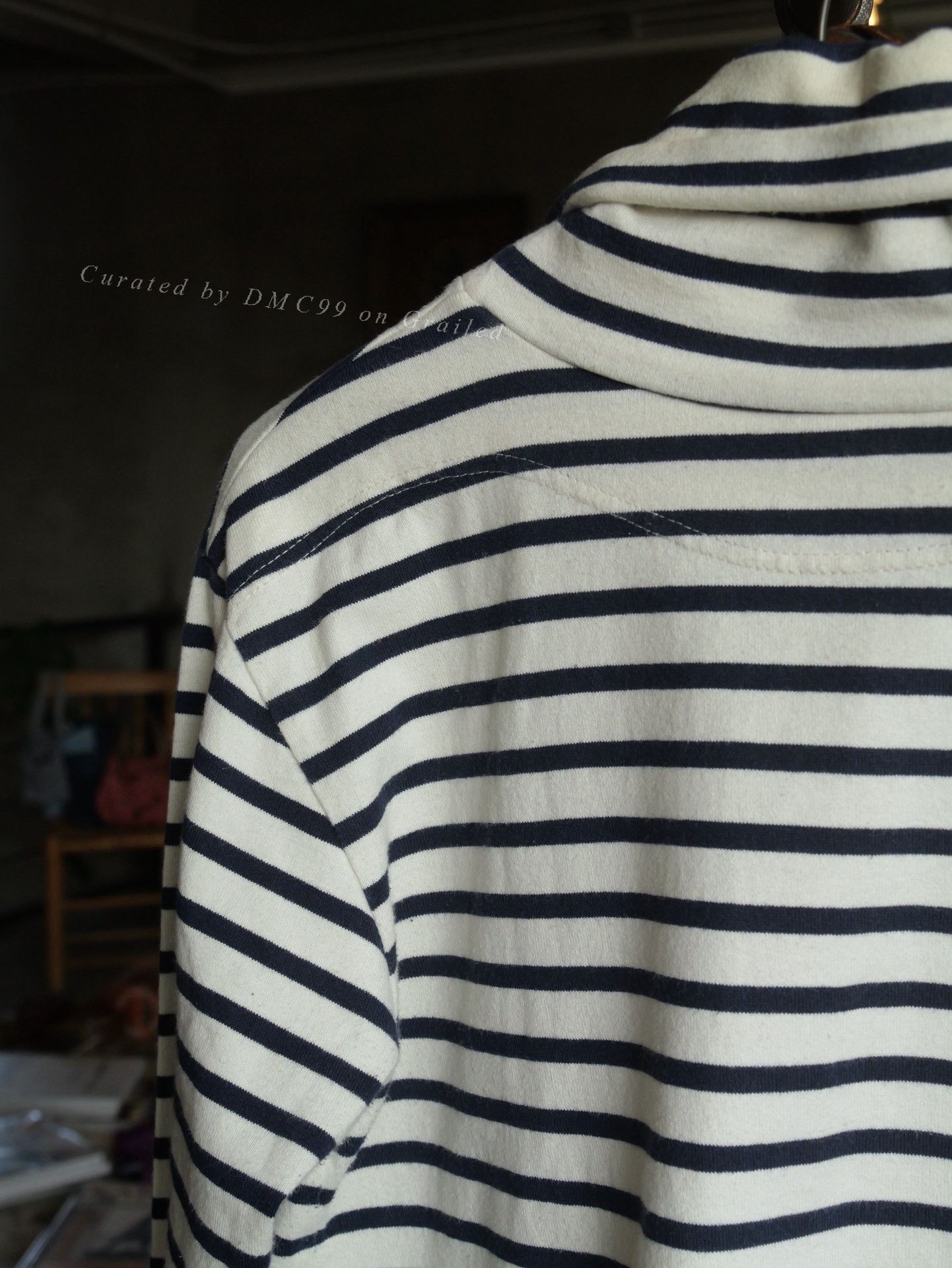 Kapital Kapital Blue White Stripe Turtleneck Anchor Size US L / EU 52-54 / 3 - 6 Thumbnail