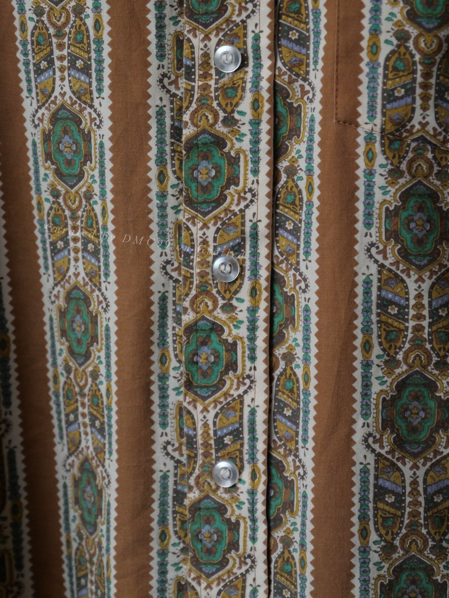 Vintage 70s Sears Paisley Pointed Collar Shirt Size US M / EU 48-50 / 2 - 4 Thumbnail