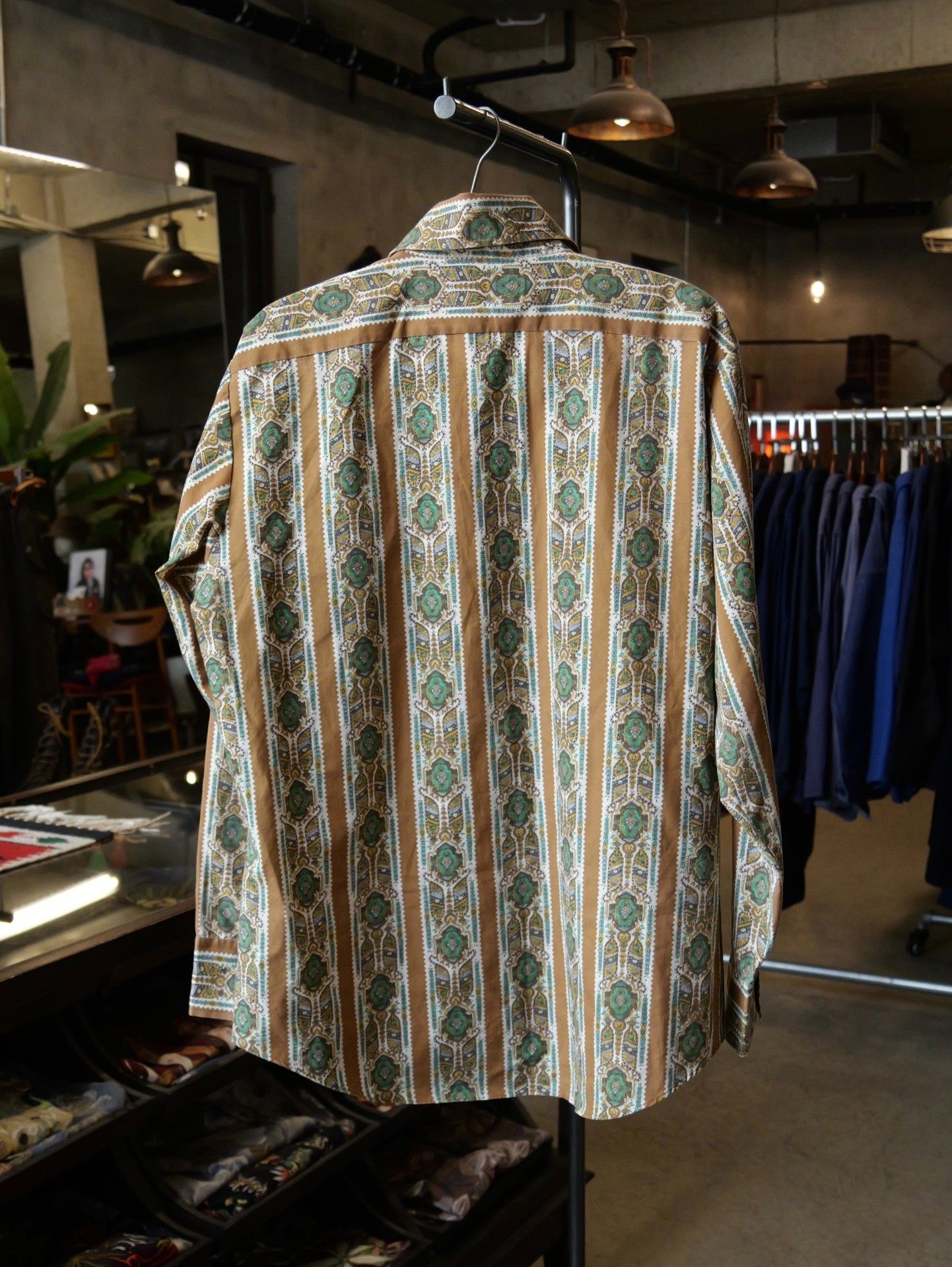 Vintage 70s Sears Paisley Pointed Collar Shirt Size US M / EU 48-50 / 2 - 5 Thumbnail