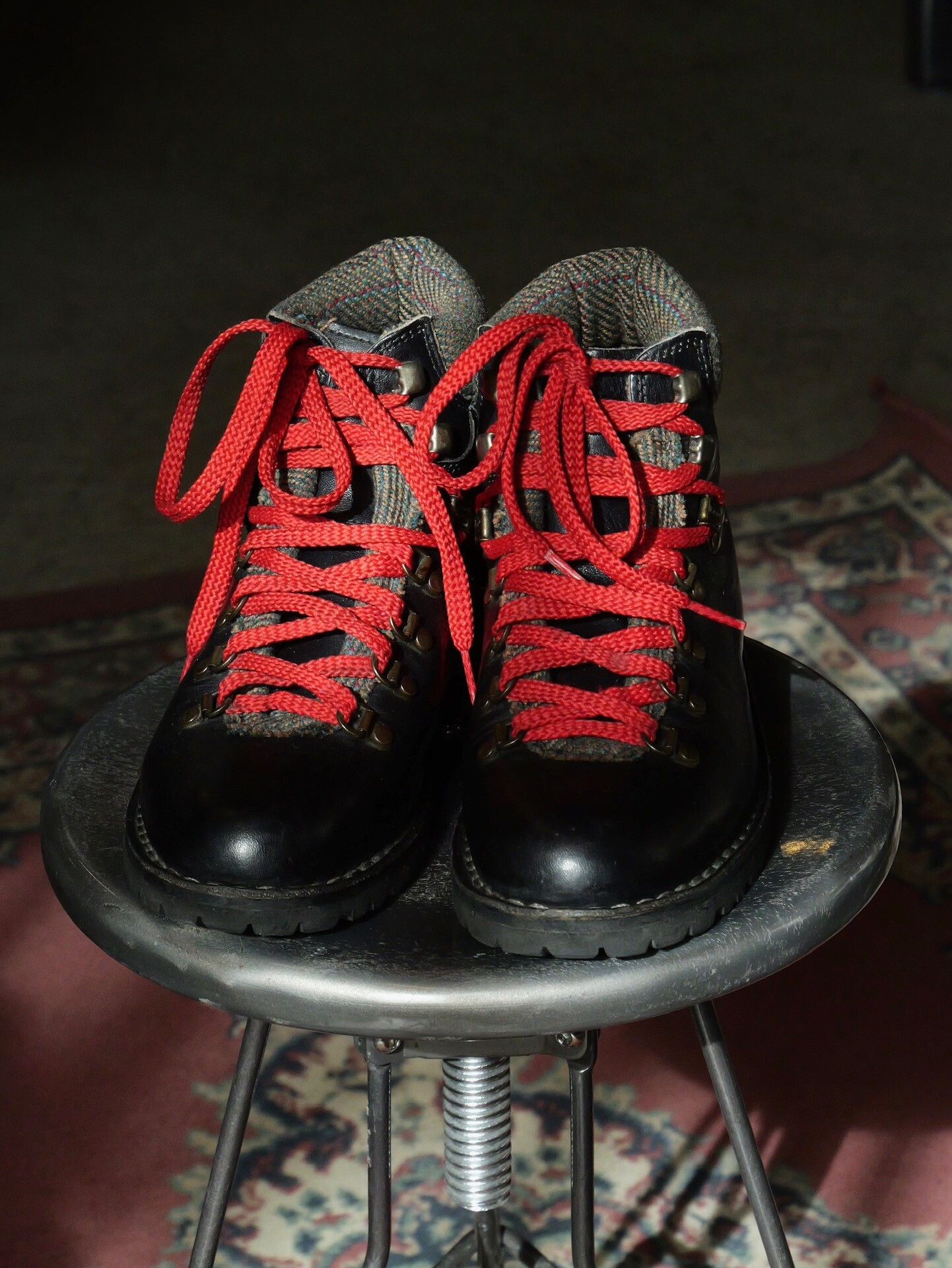 Vintage Vintage Diemme Tweed Patchwork Hiking Boots Size US 6 / IT 36 - 4 Thumbnail