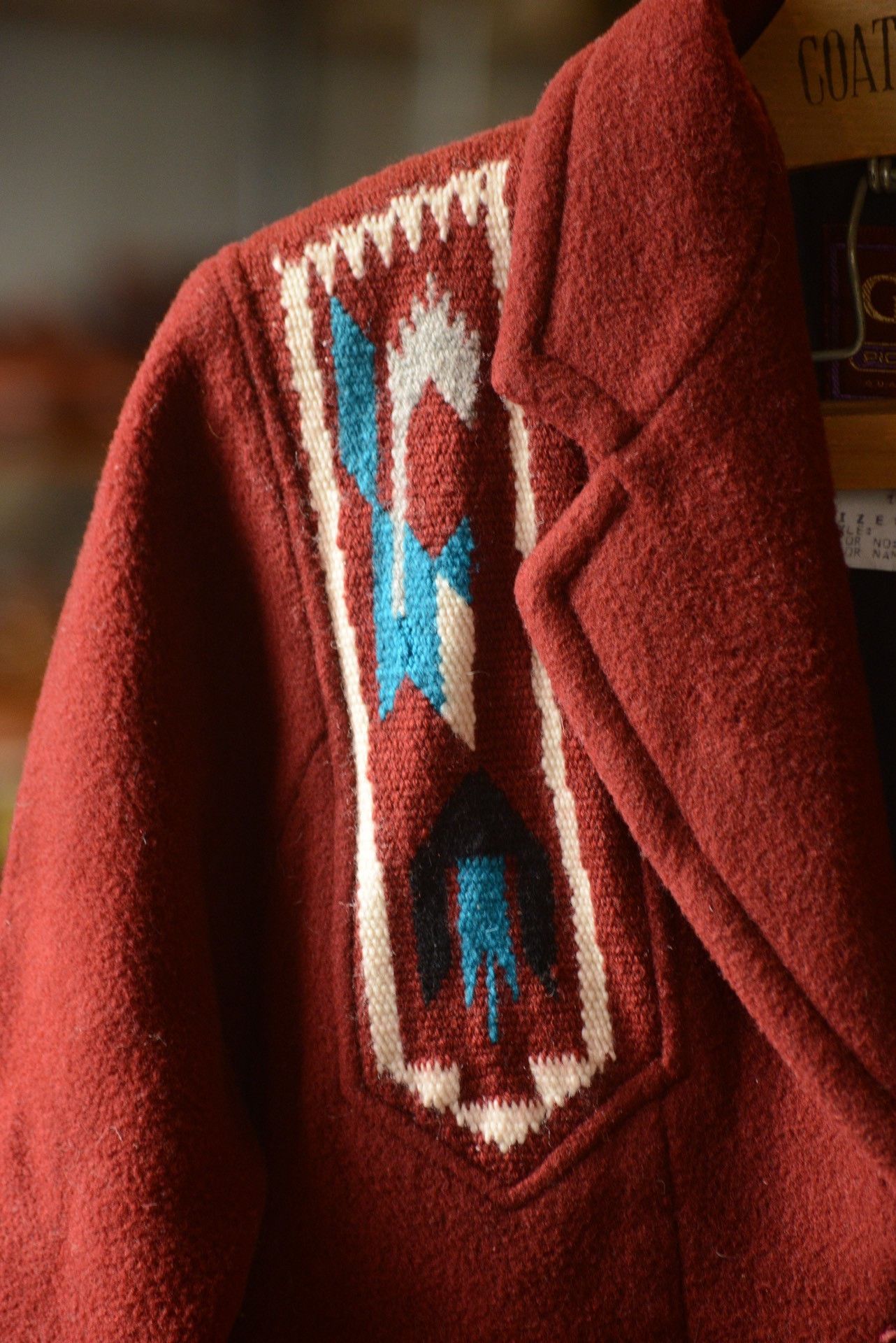 Rockmount Ranch Wear Pioneer Wear 1980s Chimayo Wool Jacket Size US L / EU 52-54 / 3 - 3 Thumbnail