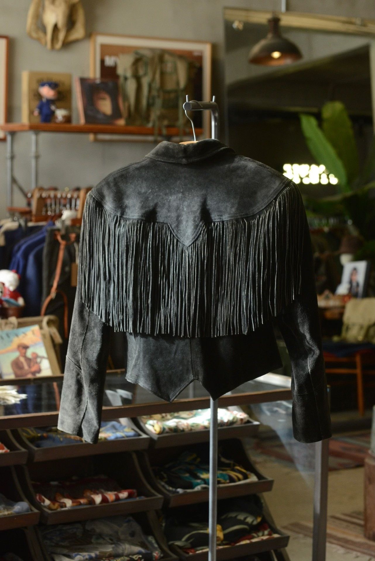 Rockmount Ranch Wear 1970s Suede Fringe Short Jacket USA Size M / US 6-8 / IT 42-44 - 6 Thumbnail