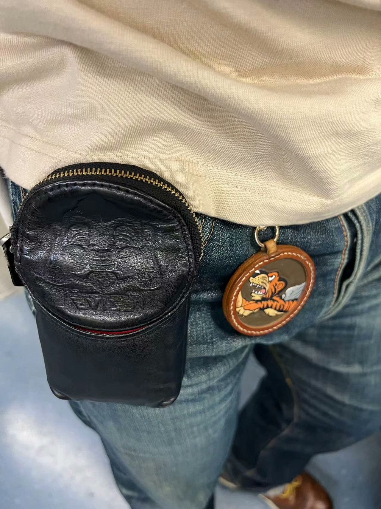 Evisu Evisu Small Leather Coin Card Key Bag Size ONE SIZE - 4 Thumbnail