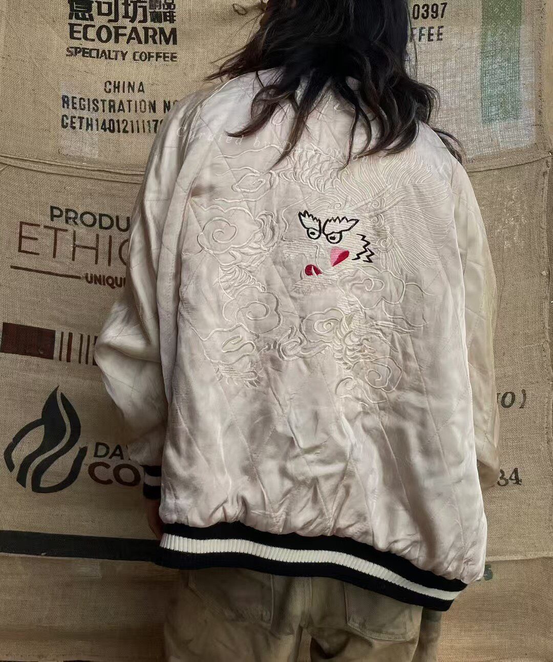 Vintage Yokosuka Reversible Silk Baseball Jacket Size US M / EU 48-50 / 2 - 5 Thumbnail