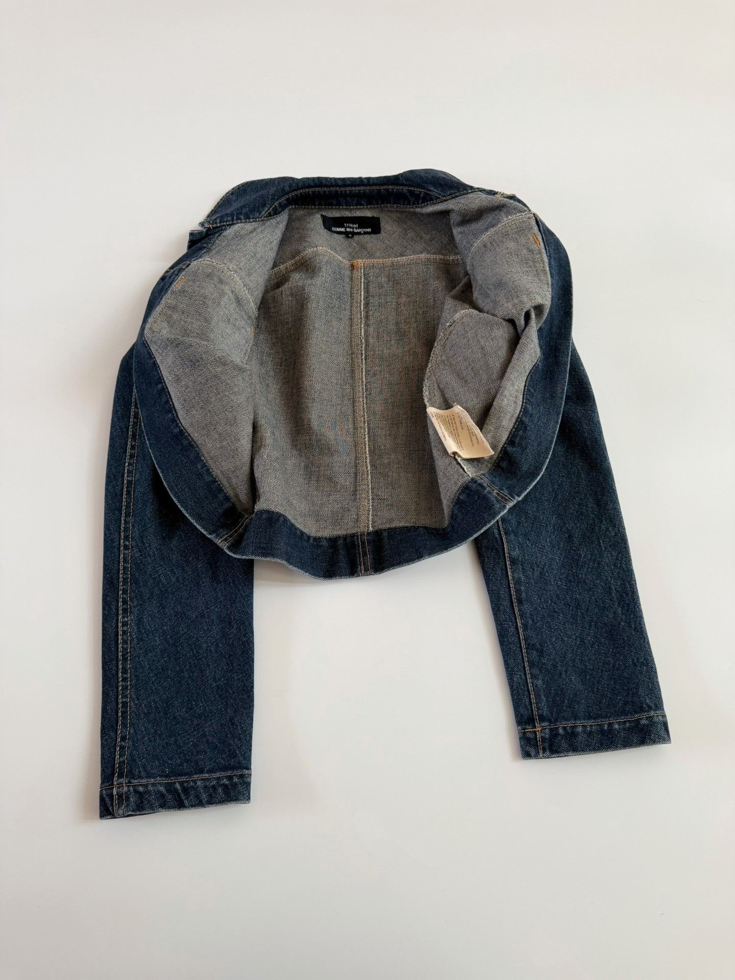 Comme des Garcons Comme des Garçons 2005 Tricot Deconstructed Denim Jacket Size S / US 4 / IT 40 - 7 Thumbnail
