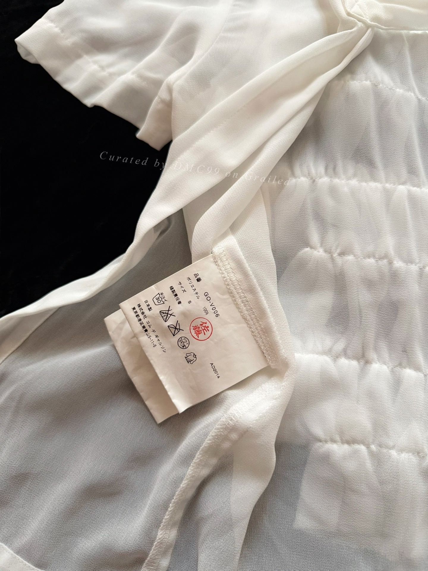 Rei Kawakubo Comme des Garçons 2014 Mainline Pleated Short-Sleeve Top Size S / US 4 / IT 40 - 8 Thumbnail