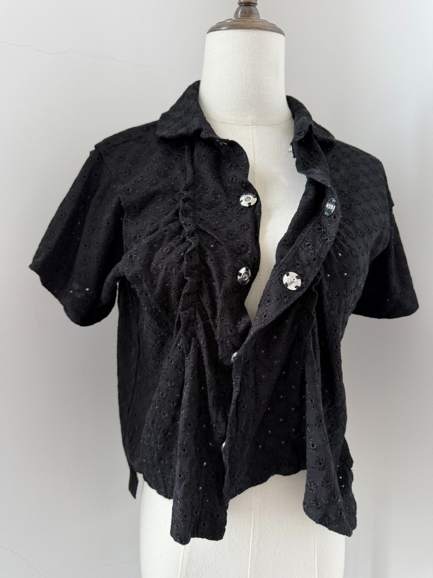 Comme des Garcons Comme des Garçons 2011 Tricot Embroidered Cotton Top Size S / US 4 / IT 40 - 3 Thumbnail