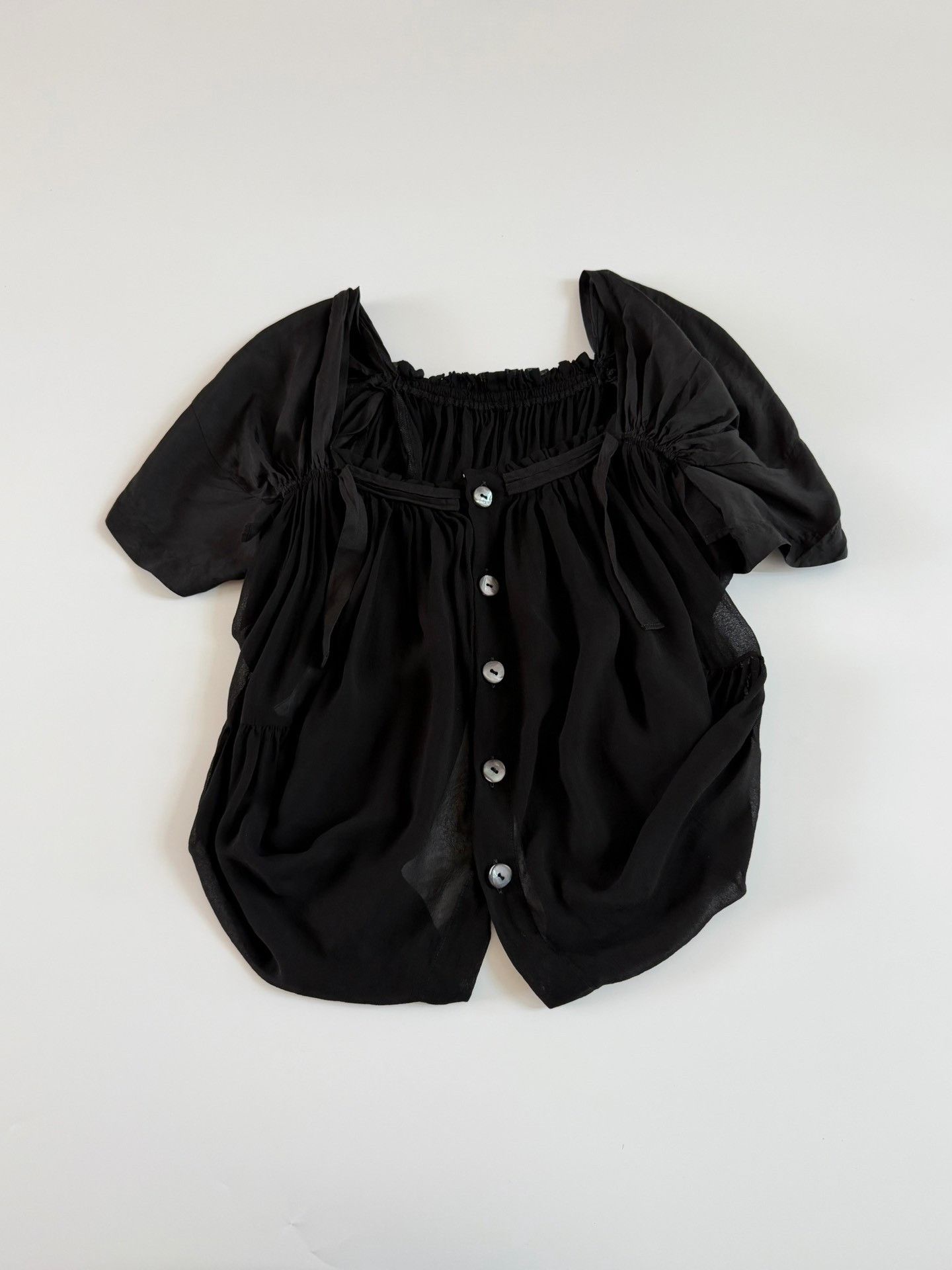 Comme des Garcons Comme des Garçons 2011 Tricot Short Sleeve Top Size M / US 6-8 / IT 42-44 - 4 Thumbnail