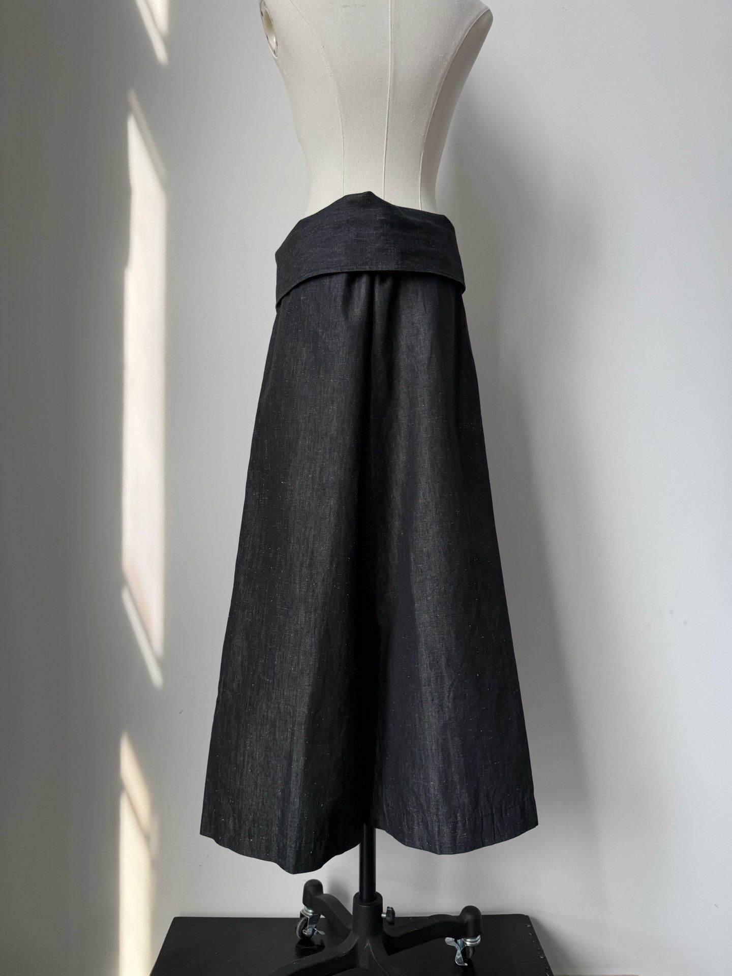 Yohji Yamamoto Yohji Yamamoto Y's Fold-Over Wide-Leg Pants Size 42" / US 20 - 5 Thumbnail