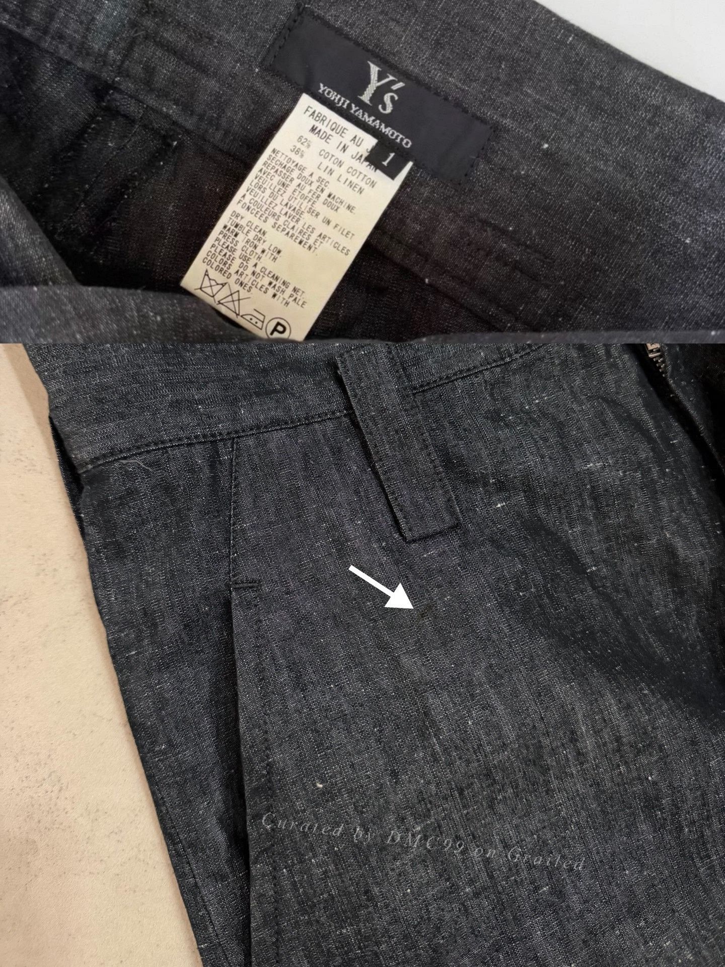 Yohji Yamamoto Yohji Yamamoto Y's Fold-Over Wide-Leg Pants Size 42" / US 20 - 9 Thumbnail