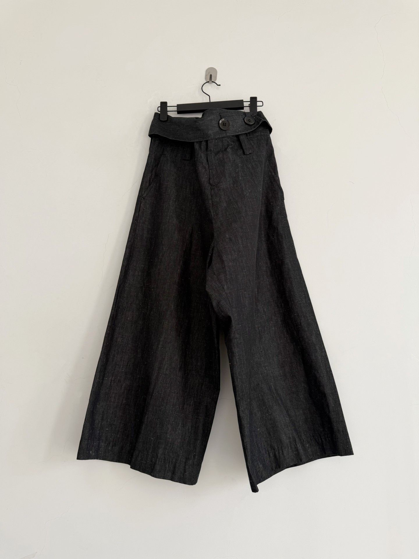 Yohji Yamamoto Yohji Yamamoto Y's Fold-Over Wide-Leg Pants Size 42" / US 20 - 7 Thumbnail