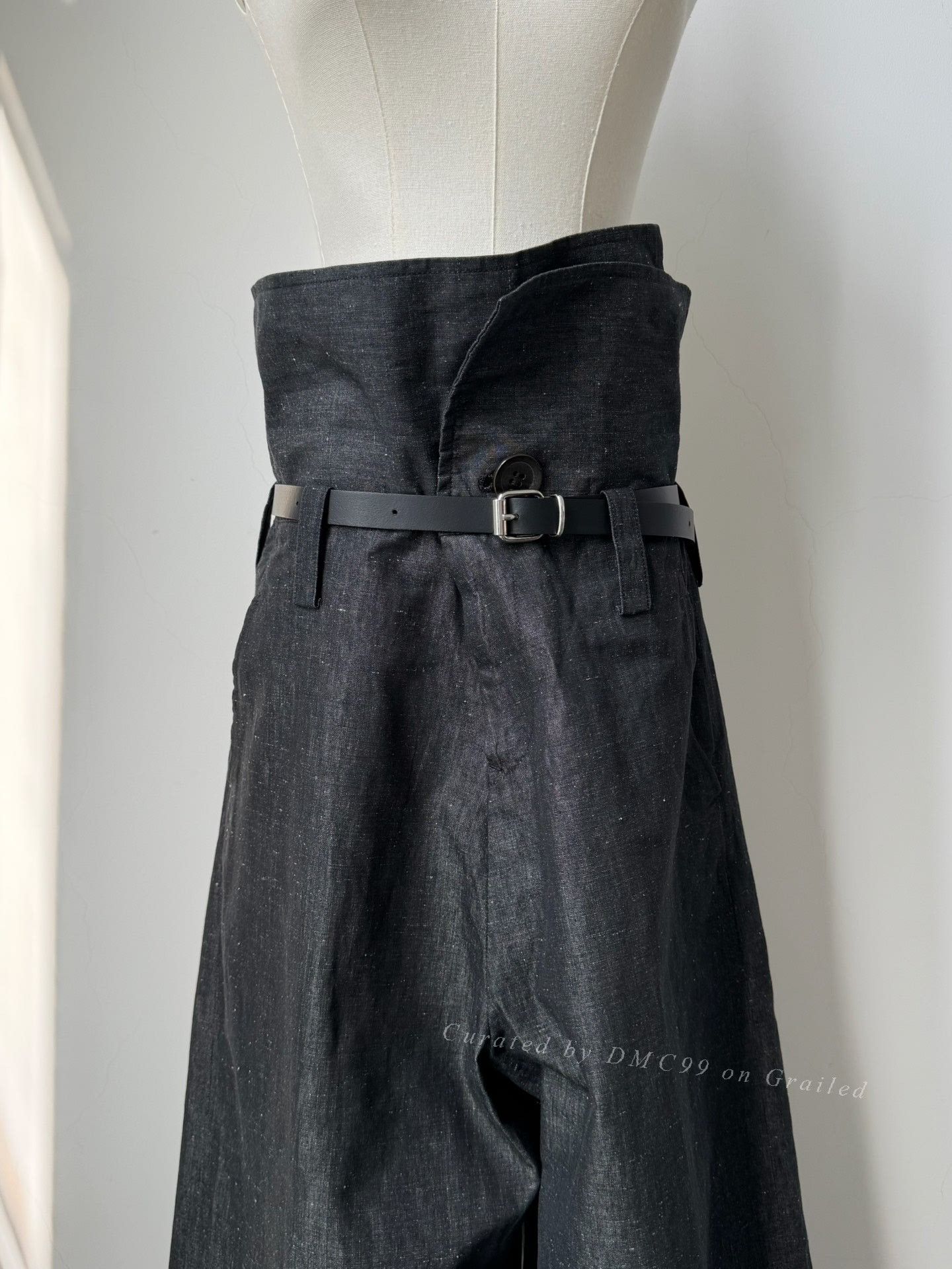 Yohji Yamamoto Yohji Yamamoto Y's Fold-Over Wide-Leg Pants Size 42" / US 20 - 3 Thumbnail