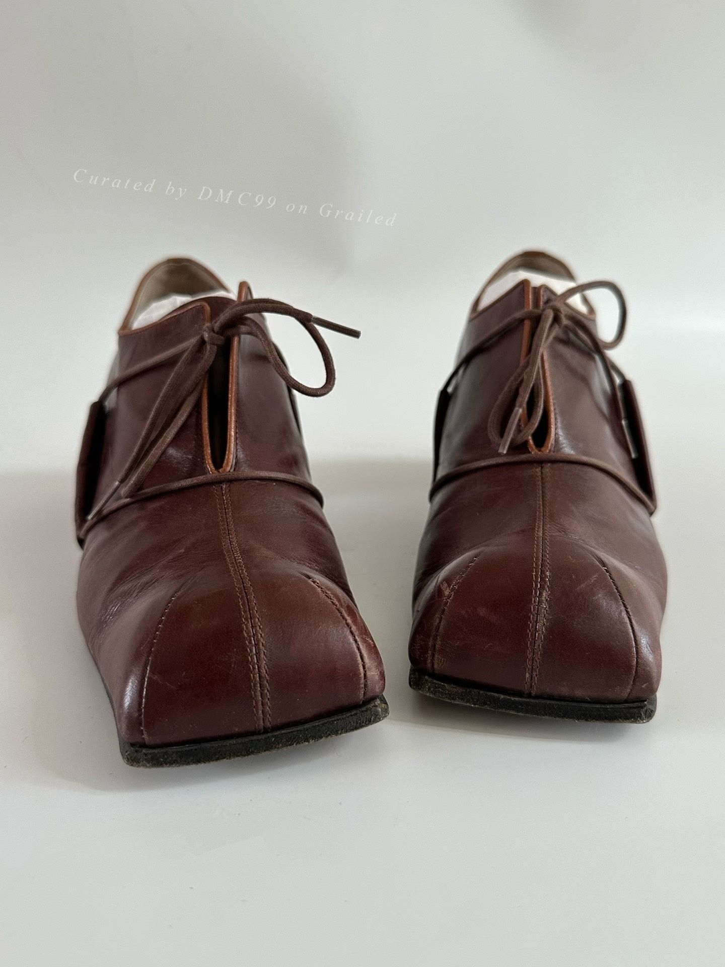 Maison MIHARA YASUHIRO Mihara Yasuhiro Vintage Square-Toe Leather Shoes Size US 7 / IT 37 - 6 Thumbnail