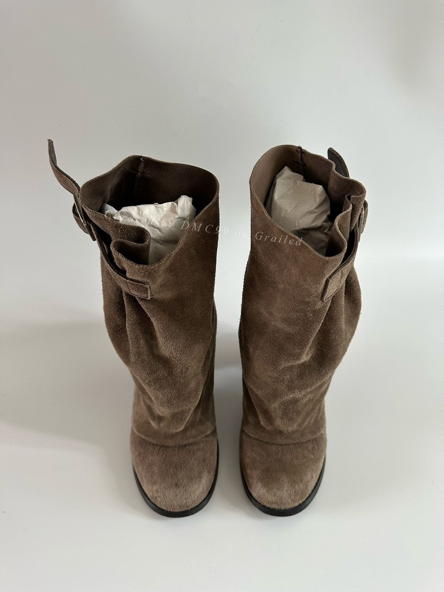 Zucca Zucca Vintage Suede Slouchy High-Heel Ankle Boots Size US 6 / IT 36 - 5 Thumbnail