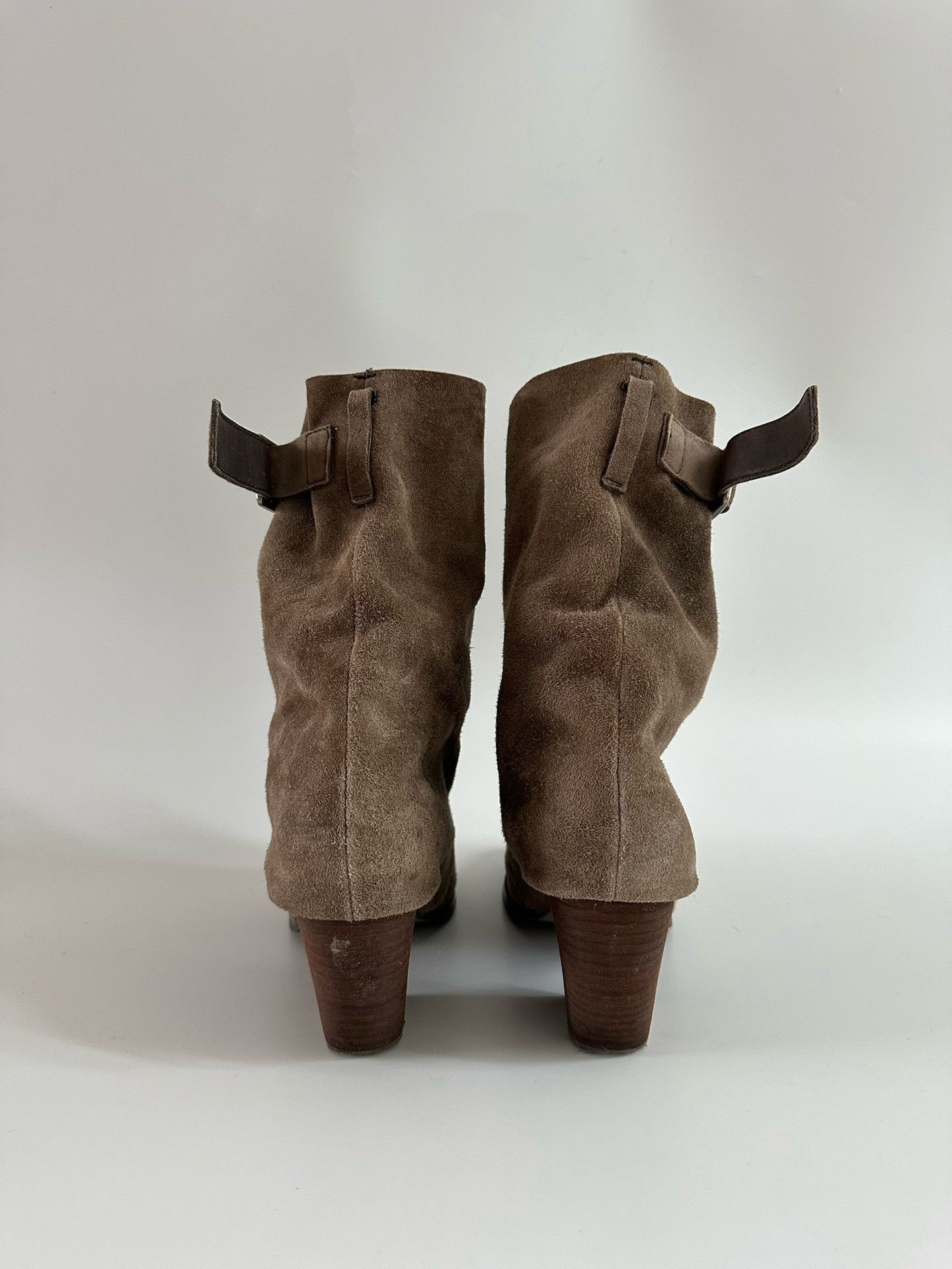 Zucca Zucca Vintage Suede Slouchy High-Heel Ankle Boots Size US 6 / IT 36 - 3 Thumbnail