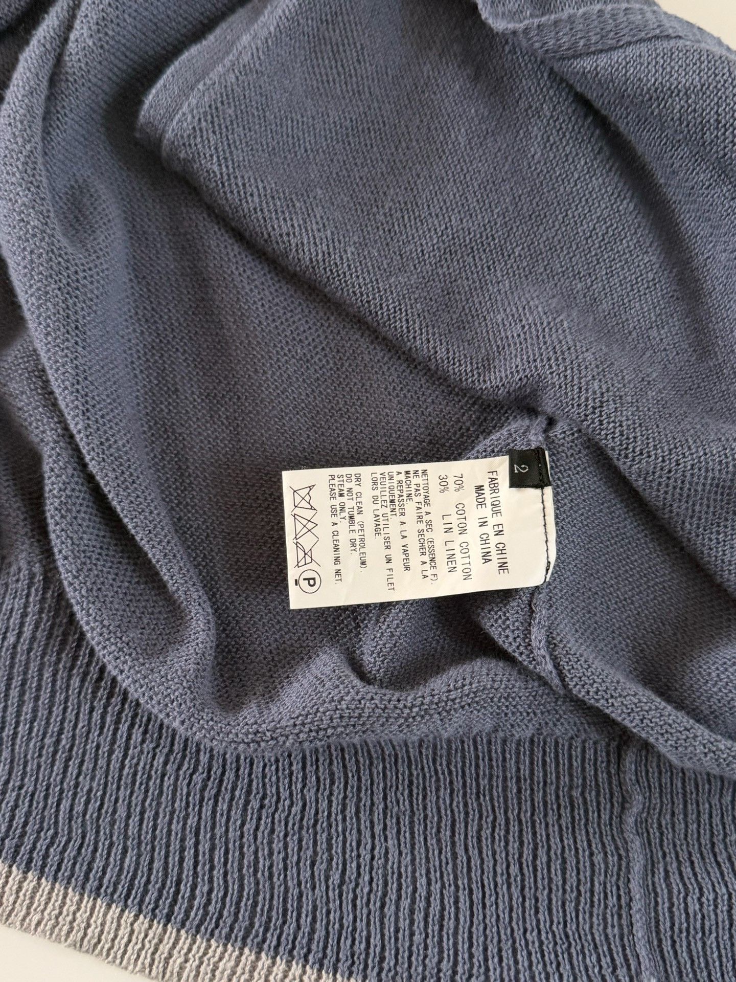 Yohji Yamamoto Yohji Yamamoto Y's Gray-Blue Knit Top Size US M / EU 48-50 / 2 - 9 Thumbnail