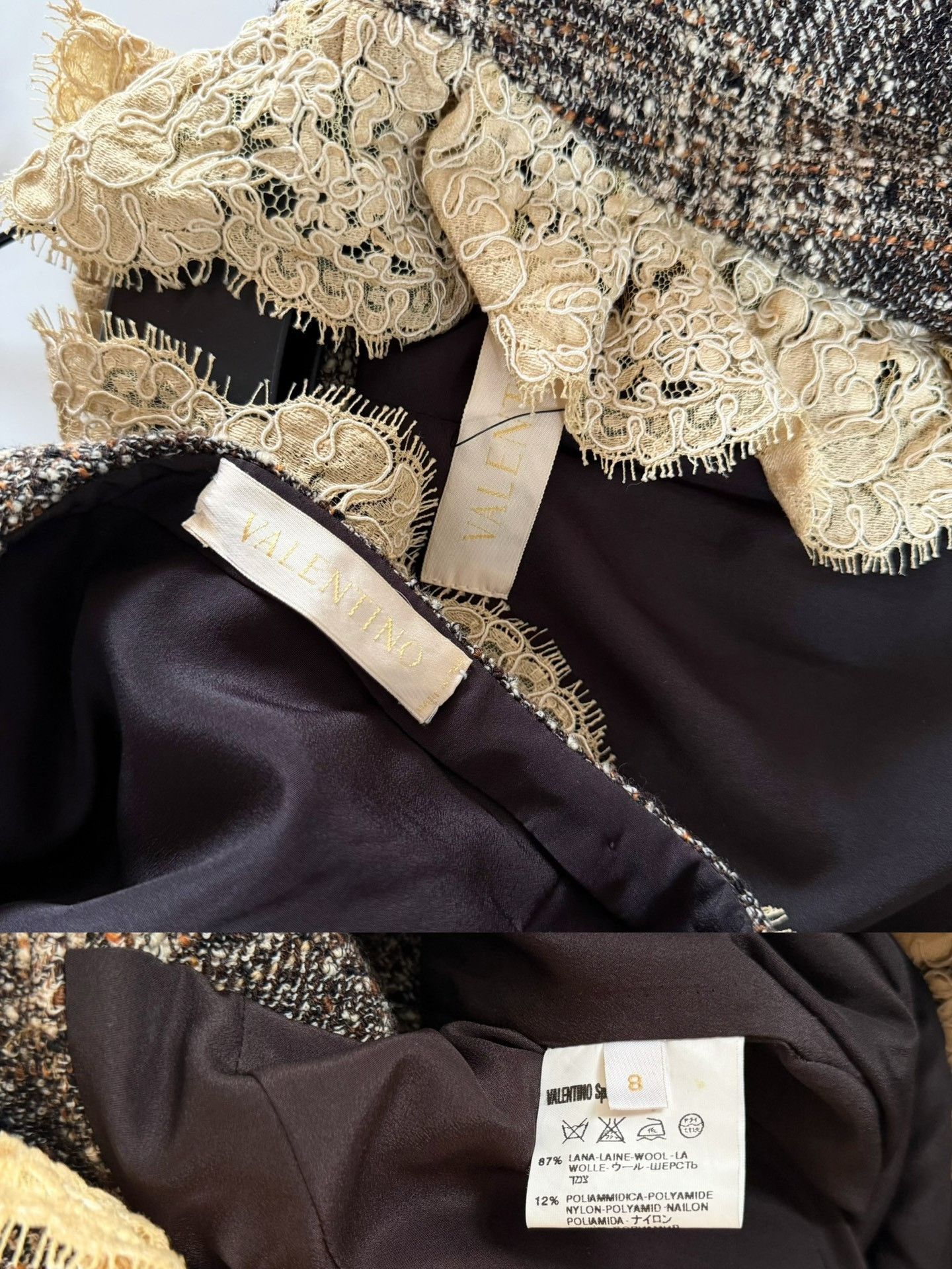 Valentino Valentino 90s Gold Label Wool Suit Size 34" / US 12 / IT 48 - 8 Thumbnail