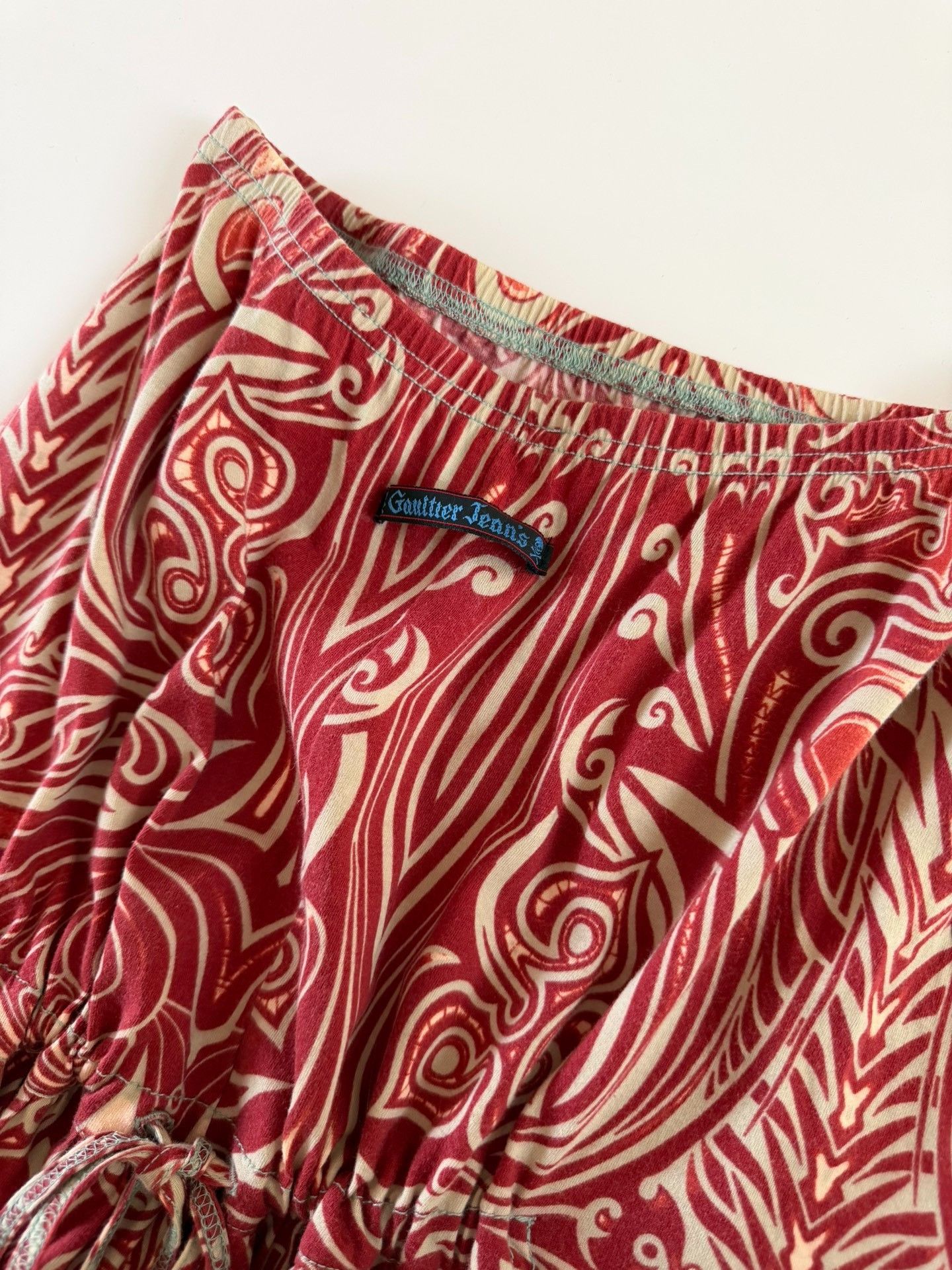 Jean Paul Gaultier Jean Paul Gaultier Vintage Totem Print Skirt Size 40" / US 18 - 7 Thumbnail