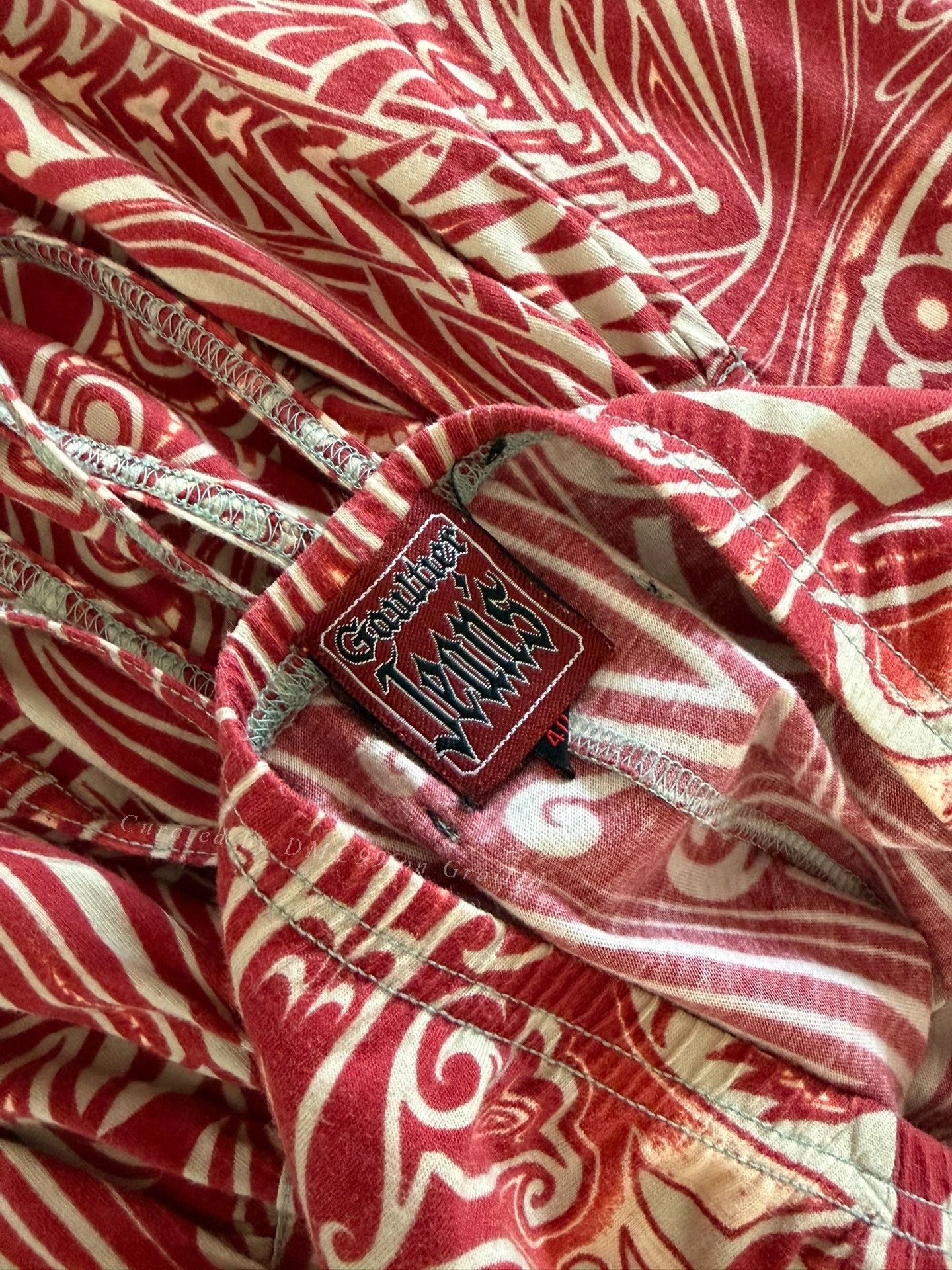 Jean Paul Gaultier Jean Paul Gaultier Vintage Totem Print Skirt Size 40" / US 18 - 8 Thumbnail