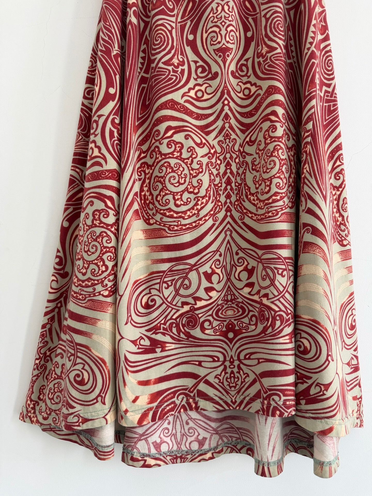 Jean Paul Gaultier Jean Paul Gaultier Vintage Totem Print Skirt Size 40" / US 18 - 5 Thumbnail