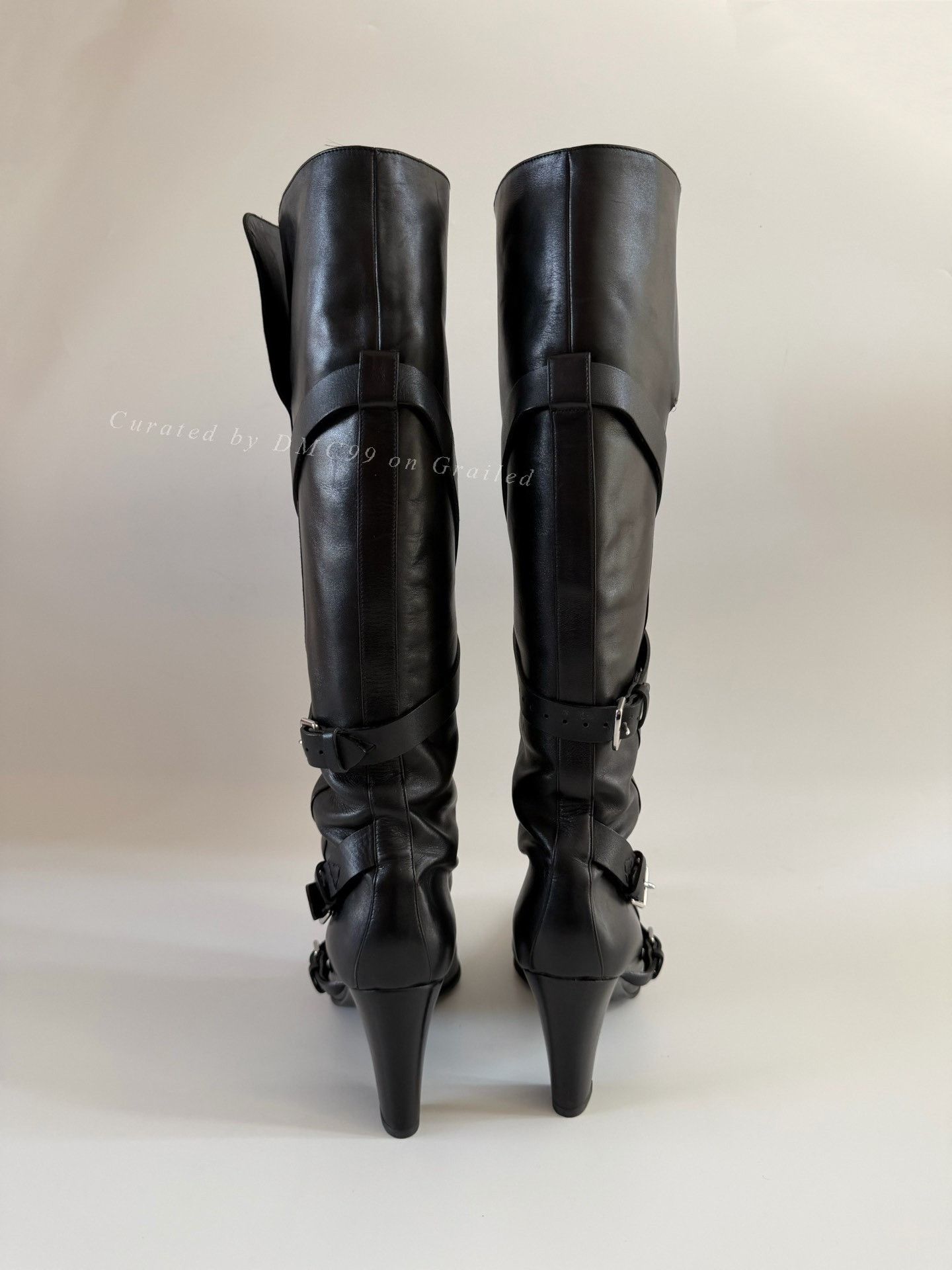 Hermes Hermes Vintage Buckle Strap Leather Boots Size US 7 / IT 37 - 4 Thumbnail