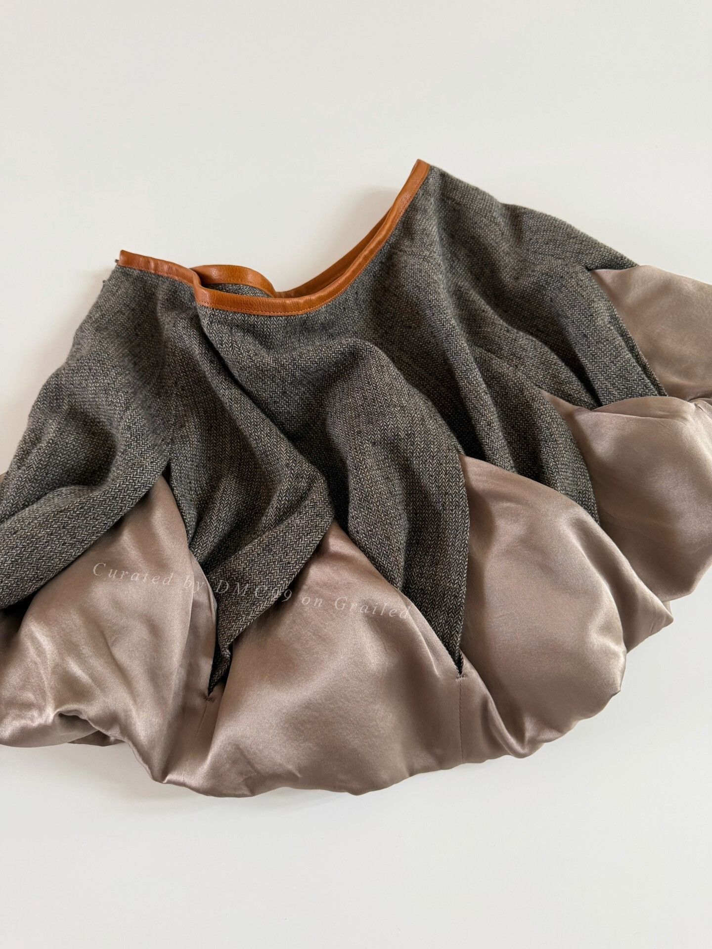Jun Takahashi Undercover Vintage Structured Balloon Mini Skirt Size 35" - 6 Thumbnail